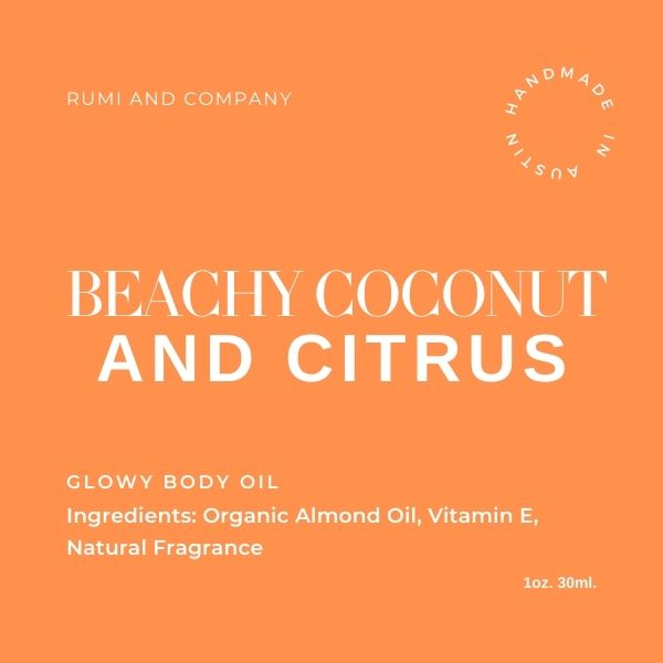Beachy Coconut Citrus Glowy Body Oil